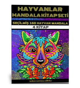 Hayvanlar Mandala Kitap Seti (4 Kitap)