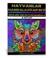 Hayvanlar Mandala Kitap Seti (4 Kitap)