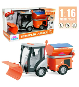 Oyuncak 1:16 Sesli ve Işıklı Kar Temizleme Aracı