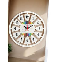 English Teacher Duvar Saati 40cm008 (Beyaz)