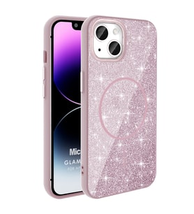 Microsonic Apple iPhone 13 Kılıf GlamGrip Luxe Pembe (Pembe)