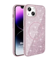 Microsonic Apple iPhone 13 Kılıf GlamGrip Luxe Pembe (Pembe)