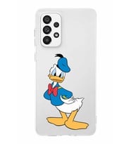 Samsung Galaxy A73  Kapak Donald Duck Tasarımlı Şeffaf Silikon Kılıf