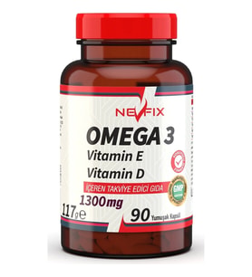 Nevfix Omega 3 Balık Yağı 1300 Mg 90 Yumuşak Kapsül