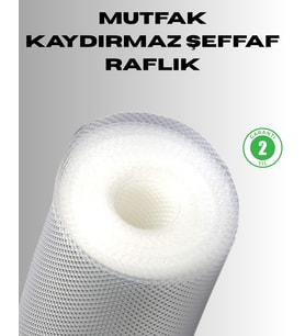 Kaydırmaz şeffaf raflık çekmece örtüsü 45x300 cm