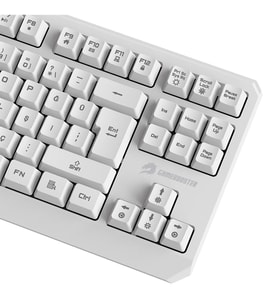 GAMEBOOSTER G75 ELYA Rainbow Aydınlatmalı Beyaz TKL Membrane Oyun Klavyesi