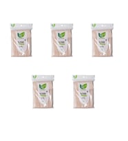 Roll-Up Doğaya Dönüş Ekolojik Doğal Doğa Dostu %100 Ahşap Çatal - 16 Cm. - 50'li 5 Paket