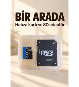 256 GB Hafıza Kartı ve SD Adaptör Seti