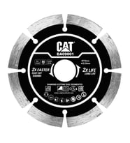 CAT DA09001 115mm Profesyonel Beton, Tuğla, Parke Taşı Elmas Kesme Diski (Soketli, Aralıklı Kenar)