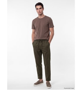LC WAIKIKI Haki Relax Fit Gabardin Erkek Pantolon