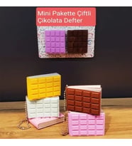 Mini Çiftli Çikolata Not Defteri