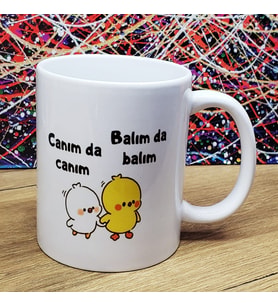Canım Da Canım Balım Da Balım Tasarımlı Kupa Bardak