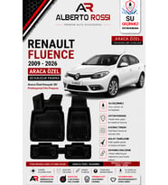 RENAULT FLUENCE 2009 - 2026 Araca Özel Kauçuk 3D Profesyonel Oto Paspası