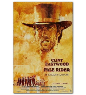 Cakatablo Clint Eastwood Soluk Yüzlü Adam Filmi Afiş MDF Tablo