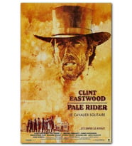 Cakatablo Clint Eastwood Soluk Yüzlü Adam Filmi Afiş MDF Tablo