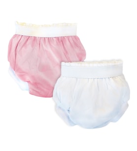 Sema Bebe Sema Baby 2'li Lüks Alıştırma Külodu 10-15 kg - Beyaz/Pembe