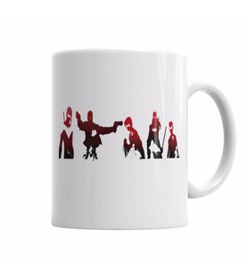 Bat Family Kupa Bardak Porselen