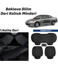 HONDA V-TEC 2 2001-2006 Arası Siyah Deri Oto Koltuk Minderi
