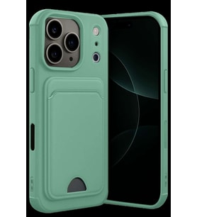 iPhone 17 Pro Max Kelvin Kartvizitli Silikon - Açık Yeşil