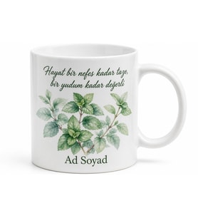 Nane Temalı Özel Tasarım Baskılı Kupa Bardak Hediye Porselen Mug