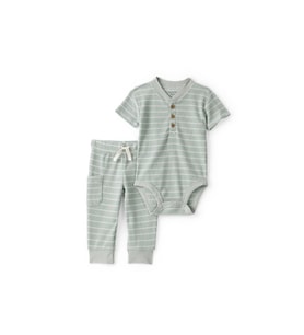 Carters Erkek Bebek Body Pantolon Set 1U270410 Yeşil