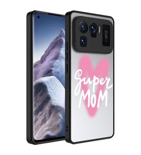 Xiaomi Mi 11 Ultra Kılıf Aynalı Desenli Kamera Korumalı Parlak Mirror Kapak (Renksiz)