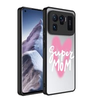 Xiaomi Mi 11 Ultra Kılıf Aynalı Desenli Kamera Korumalı Parlak Mirror Kapak (Renksiz)