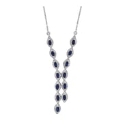 2.20 Karat Safir Pırlanta Kolye