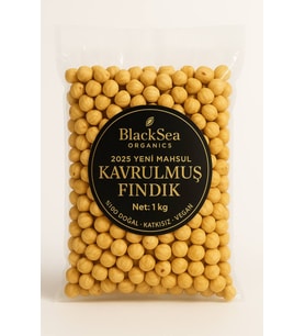 BlackSeaOrganics 2025 Yeni Mahsul Kavrulmuş Fındık 500 g – Doğal ve Katkısız Rize Fındığı