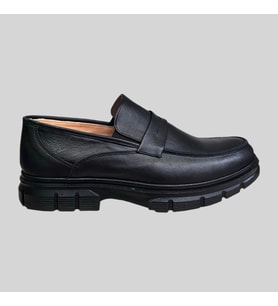 BEREN FOOTWEAR 320 ERKEK HAKİKİ DERİ PÜSKÜLLÜ LOAFER AYAKKABI SİYAH