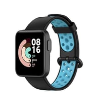 Xiaomi Redmi Watch 2 Lite Uyumlu Kordon Silikon Esnek Yumuşak Delikli Spor KRD-02 Kayış