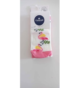 Pembe Desenli Çorap (6-12 Ay) (Çok Renkli)