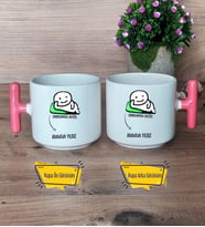 Umurumda Değil Kupa Bardak T Pembe Kulplu Arkadaşa Hediye