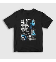 Presmono Unisex Çocuk Siyah Poster Müzik Dj Sara Landry T-Shirt 513282tt