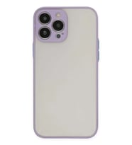 iPhone 14 Pro Max Kılıf Montreal Silikon Kapak - Mor