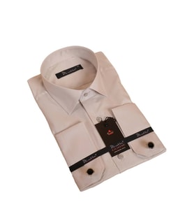 Açık Gri Rahat Kesim Micro Kumaş Kol Düğmeli Regular Fit Erkek Gömlek - 190-9