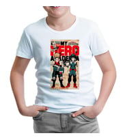 My Hero Academia - Deku and Bakugo Beyaz Çocuk Tshirt
