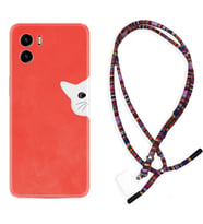 Vivo Y15S Y32 Y33S Y51 Y53S Kılıf Boyun Asklı Rasta Silikon Kedoş 1735