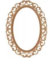 110 LUK OVAL LİLYUM AYNA
