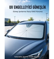 Mey İthalat® Isı ve UV Engelleyici Güneşlik – 360° Bükülebilir Şemsiye Sapı ile Konfor Yeni Nesil