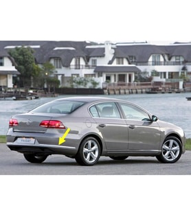 VW Passat B7 Sedan 2011-14 Sağ Arka Tampon Köşe Çıtası Krom 3AE807460