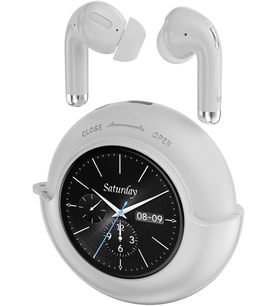 Weofly Lifefits Dokunmatik Ekranlı Saatli BT 5.4 Bass Kulakiçi Kulaklık Beyaz