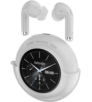 Weofly Lifefits Dokunmatik Ekranlı Saatli BT 5.4 Bass Kulakiçi Kulaklık Beyaz