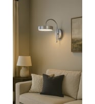 Modern gri led duvar aplik, banyo, mutfak ve salon kullanımı