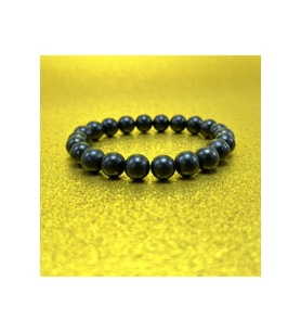 Shungite 8mm Elastik Misinalı Doğal Taş Bileklik