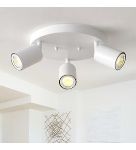 RİOLİGHT MODERN5 BEYAZ MUTFAK,SALON,GİYİNME ODASI,CAFELER İÇİN GÜN İŞİĞI METAL 3LÜ SPOT(AMPUL DAHİL)