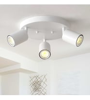 RİOLİGHT MODERN5 BEYAZ MUTFAK,SALON,GİYİNME ODASI,CAFELER İÇİN GÜN İŞİĞI METAL 3LÜ SPOT(AMPUL DAHİL)