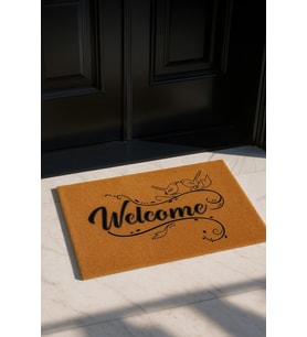Valerine Life Velür Coco Dokulu Welcome Hoş Geldiniz Kapı Önü Dış Mekan Paspası 45x70cm 27YCM260122