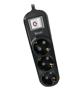 Dotvolt Surge Hunter 3 lü Akım Korumalı Grup Priz 1.5 Metre