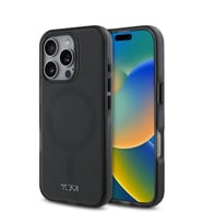 TUMI iPhone 16 Pro Kılıf TUMI Orjinal Lisanslı M-safe Şarj Özellikli Airbagli Transparan Kapak (Siyah)